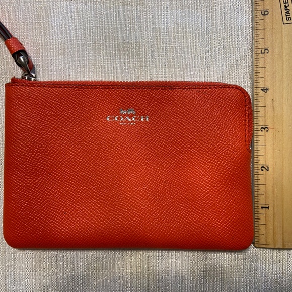 Coach Leather Corner Zip Wristlet - Picture 2 of 3